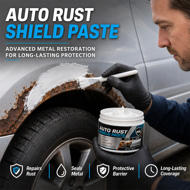Rust repair paste for car body panels