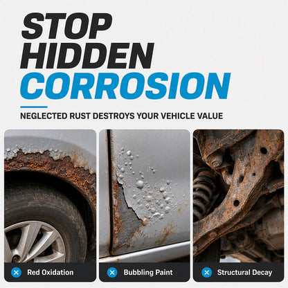 Rust repair paste for car body panels