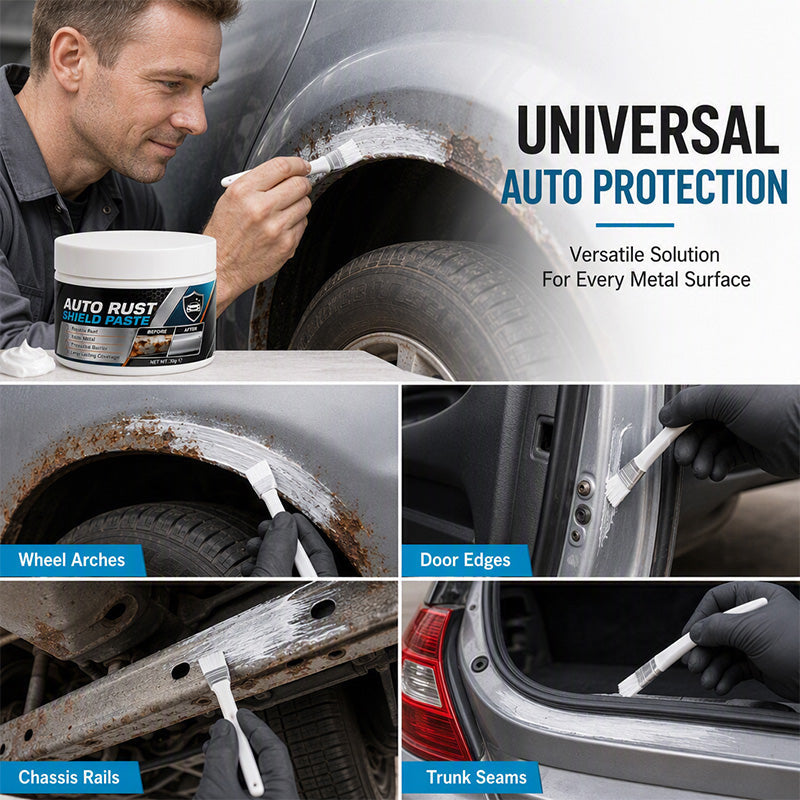 Rust repair paste for car body panels